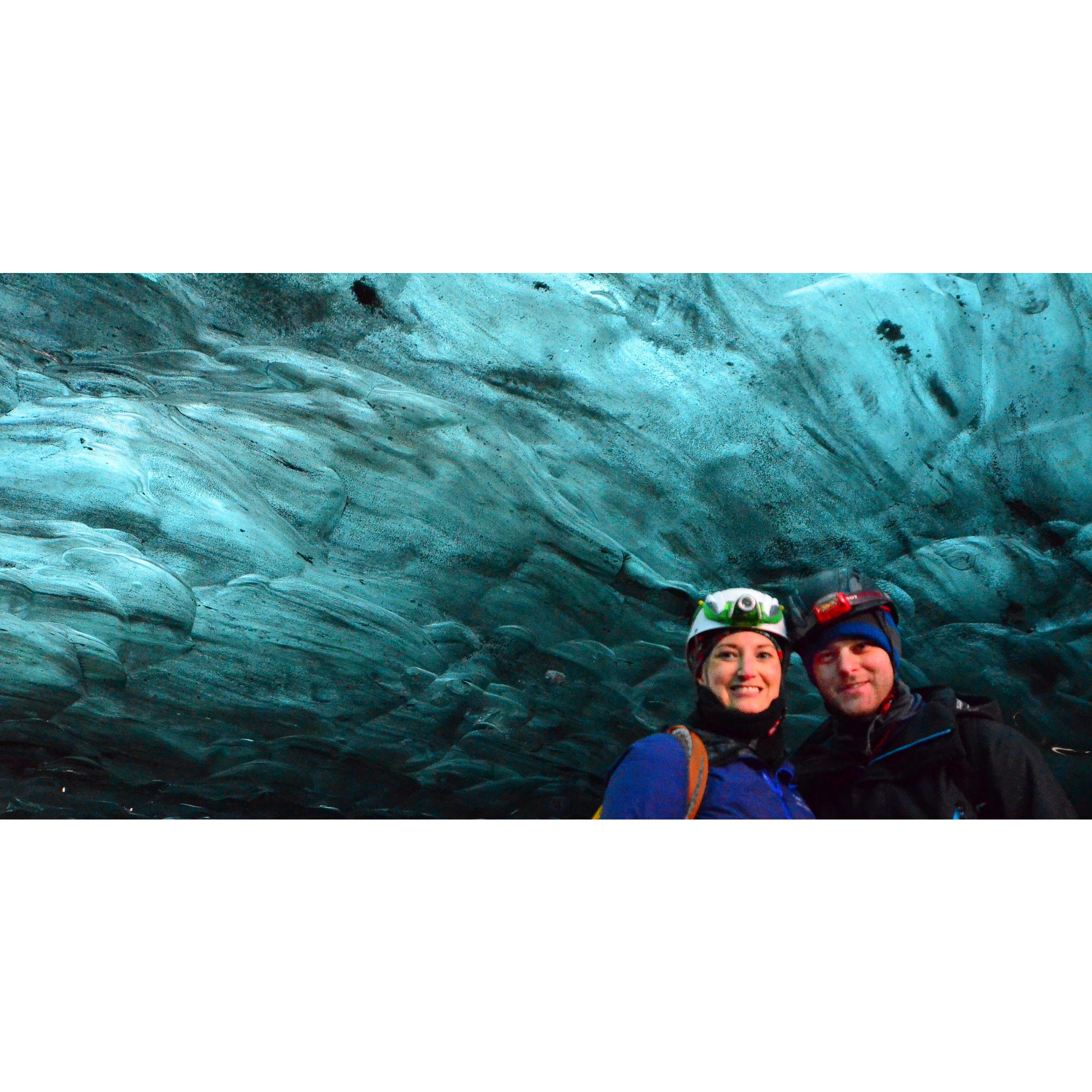 Ice cave tour, Iceland, October 2021