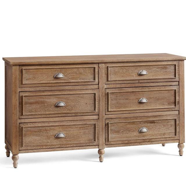 Astoria 6-Drawer Wide Dresser, Rosedale Brown