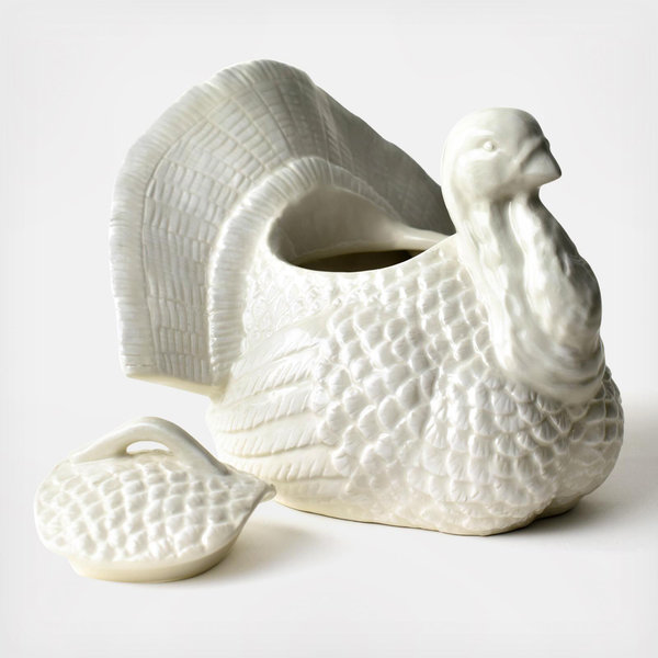 Coton Colors by Laura Johnson Turkey Covered Bowl - Thumbnail 2