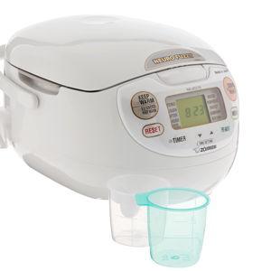 Zojirushi NS-ZCC10 5-1/2-Cup Neuro Fuzzy Rice Cooker and Warmer, Premium White