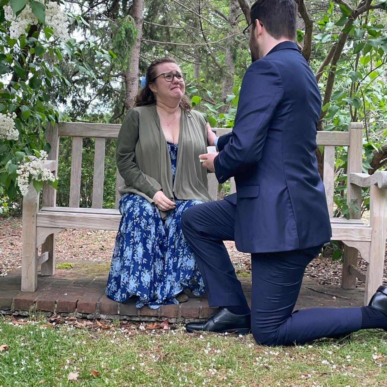 "Sabrina, will you marry me?"
"Absolutely."