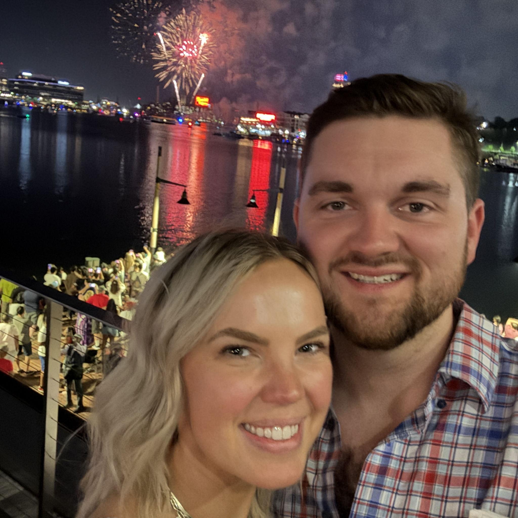 Celebrating the 4th of July at the Baltimore Harbor