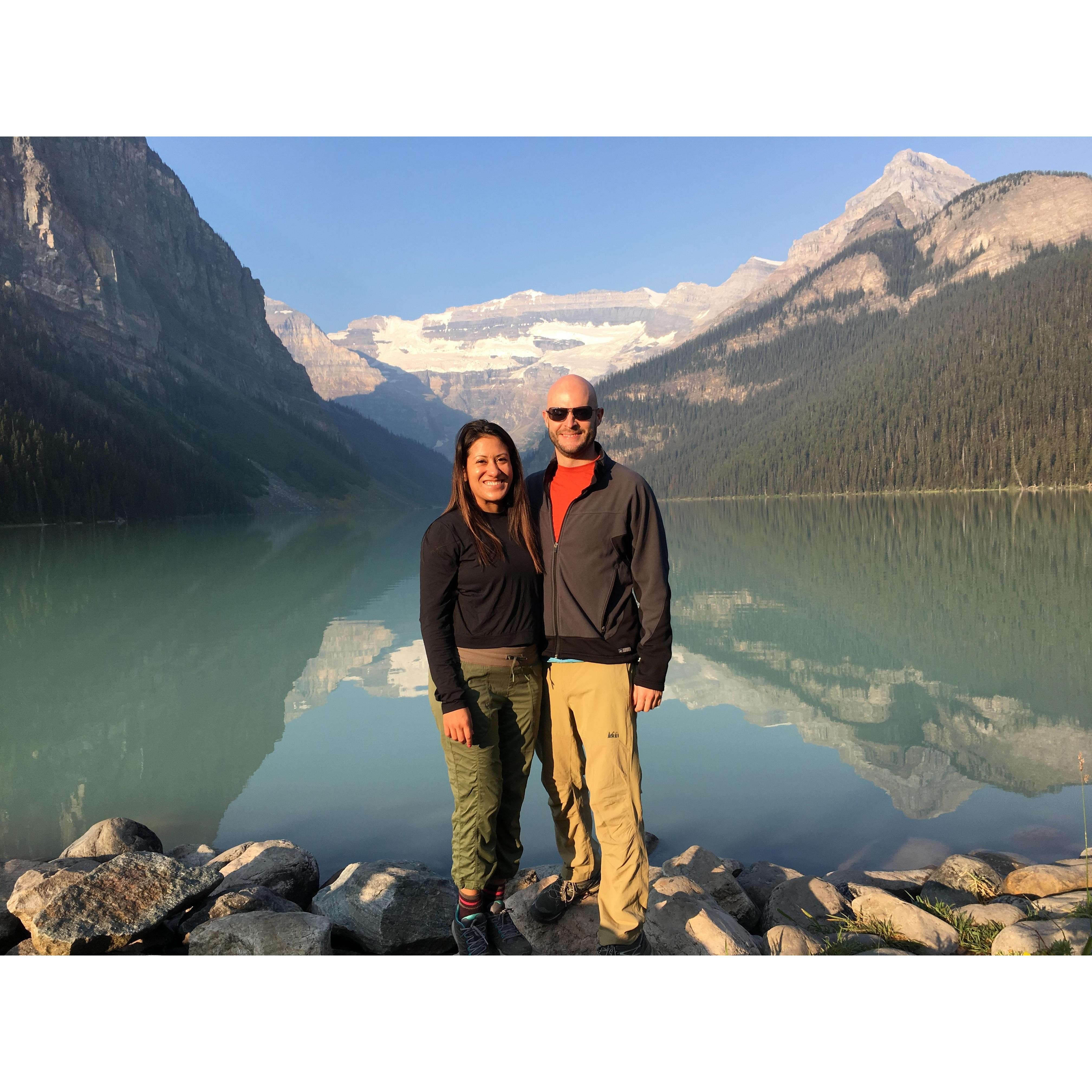 Lake Moraine in Banff, Canada