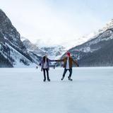 Ice Skating on Lake Louise