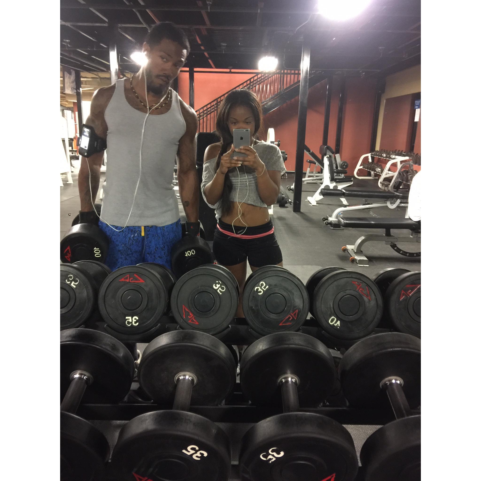 In the gym!