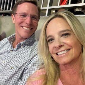 Us at Auburn for Cal's graduation from college.