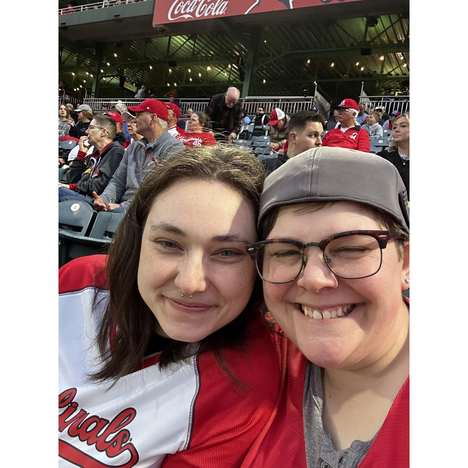Our first ball game