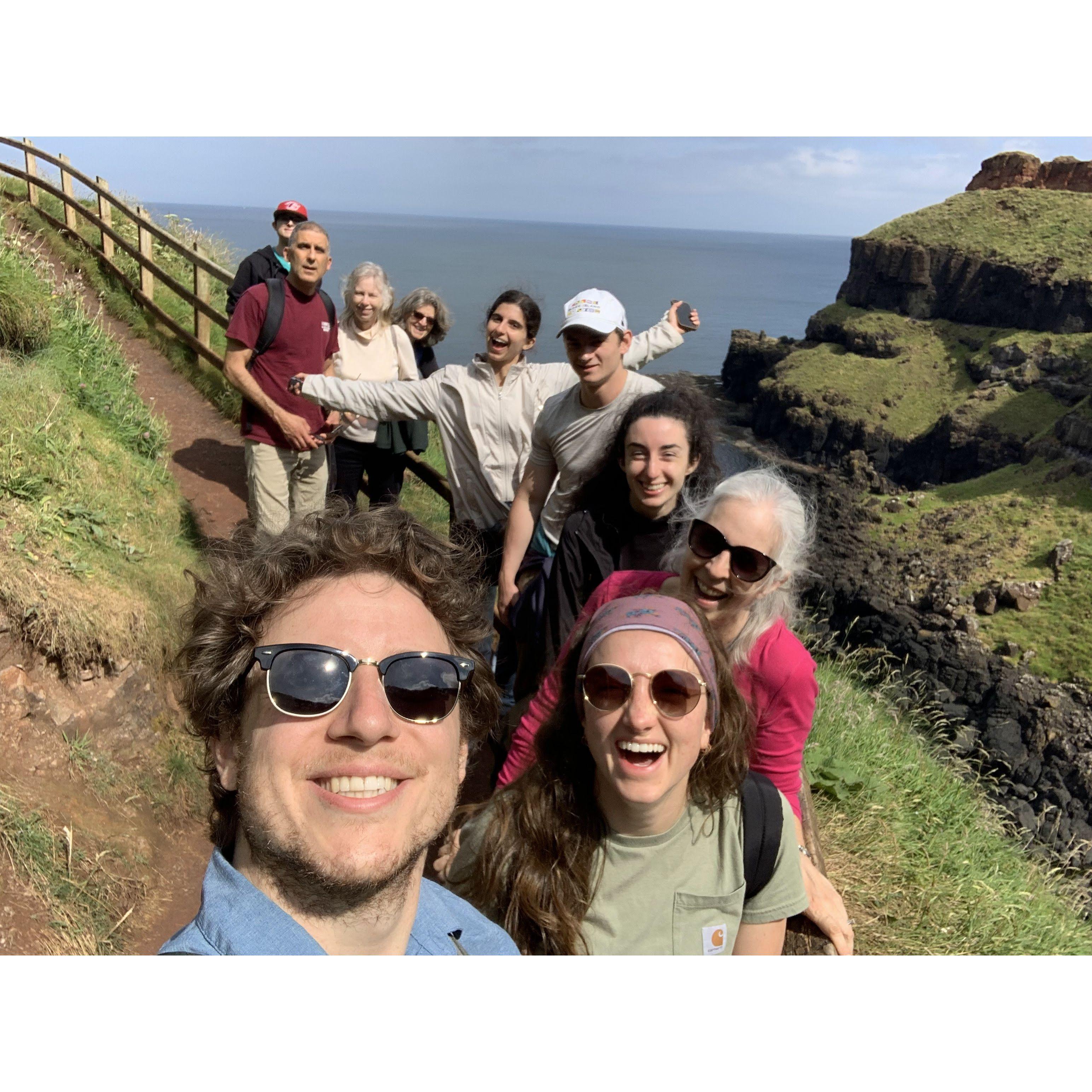 Hiking with Tara's family in Ireland