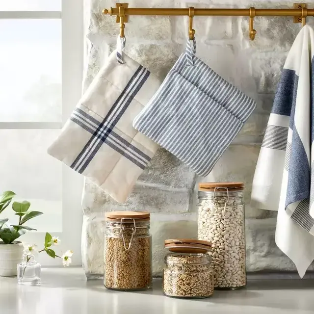 Glass & Wood Clamp Pantry Canister - Hearth & Hand™ with Magnolia