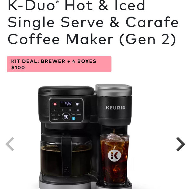 K-Duo® Hot & Iced Single Serve & Carafe Coffee Maker (Gen 2)
