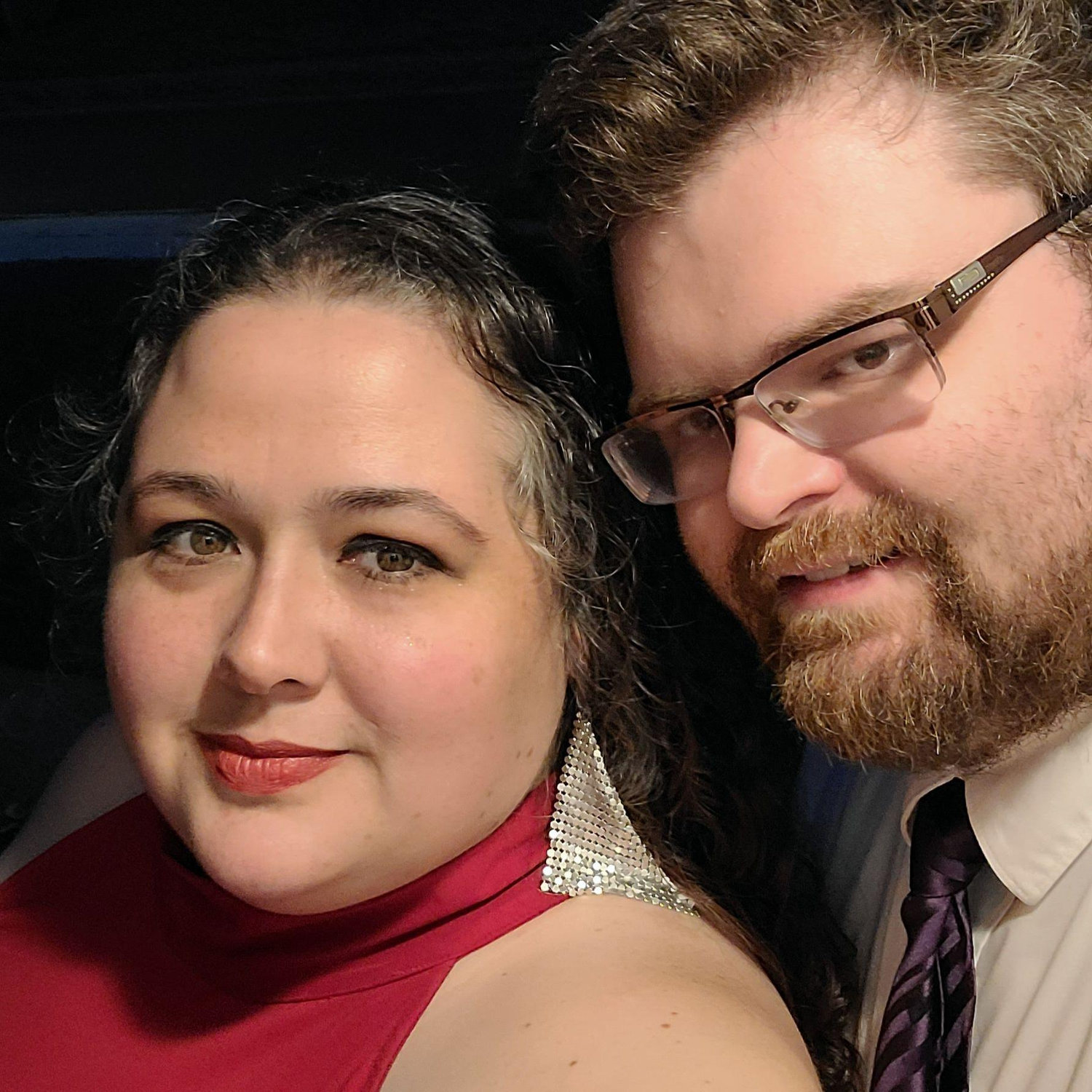 Work Christmas party but damn... we look good.