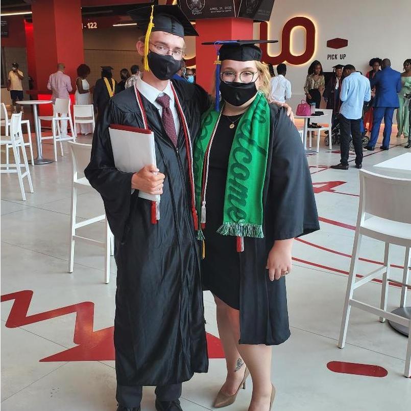 Tess and Justin's graduation from The Ohio State University, August 2021