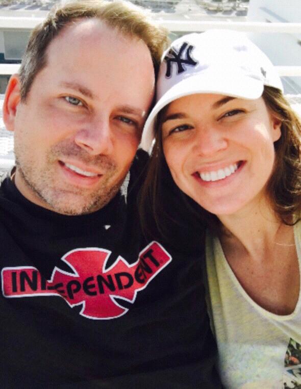 In Miami, our first trip together!