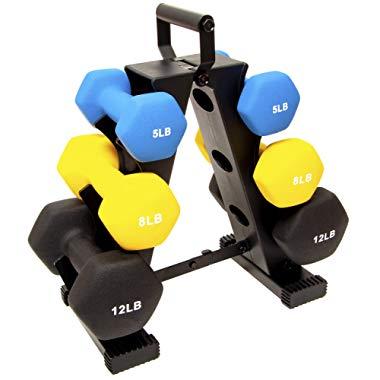 BalanceFrom GoFit All-Purpose Dumbbells in Pair, or Set with Rack