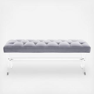 Claira Lucite Bench