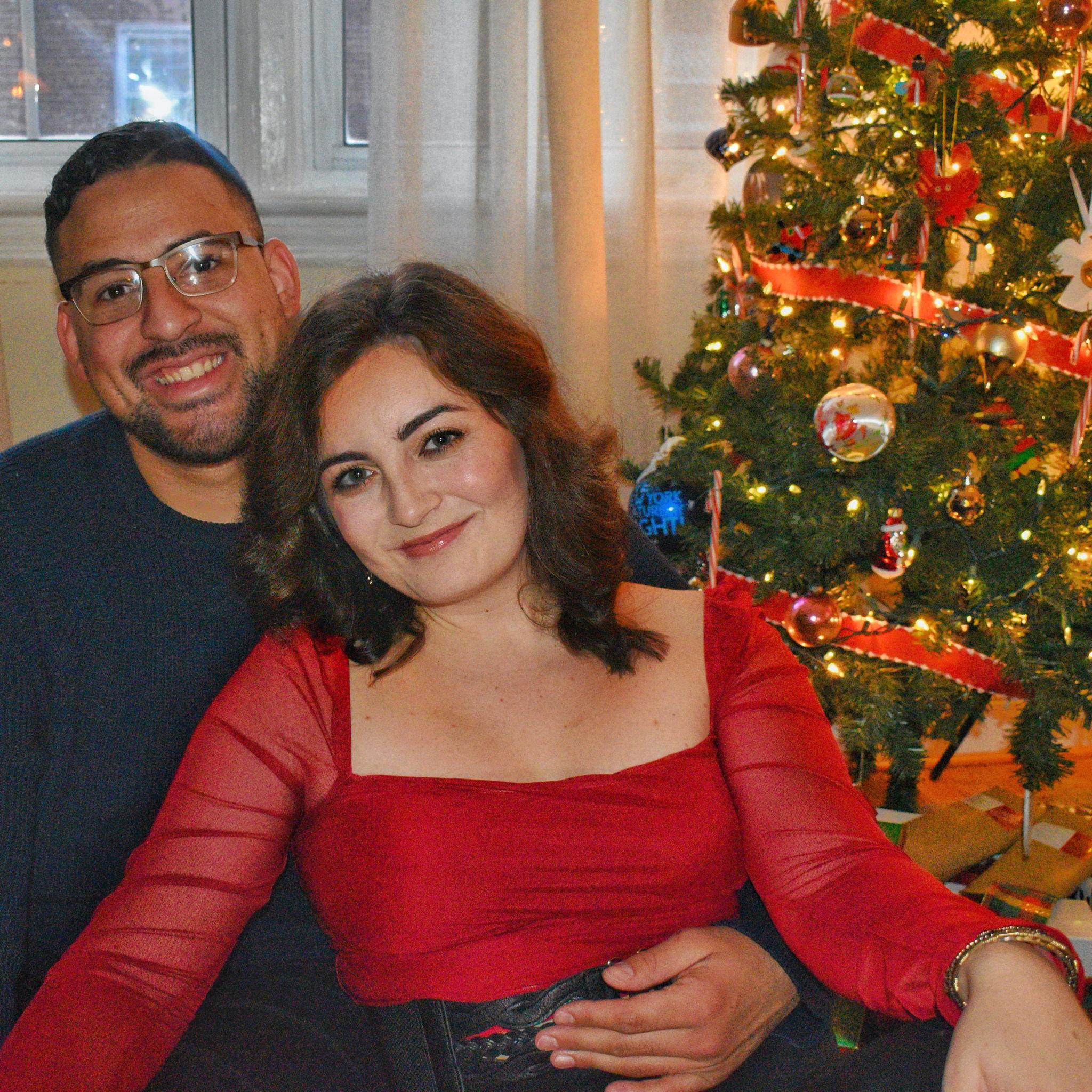 Christmas photo shoot by our roommate, Elizabeth!