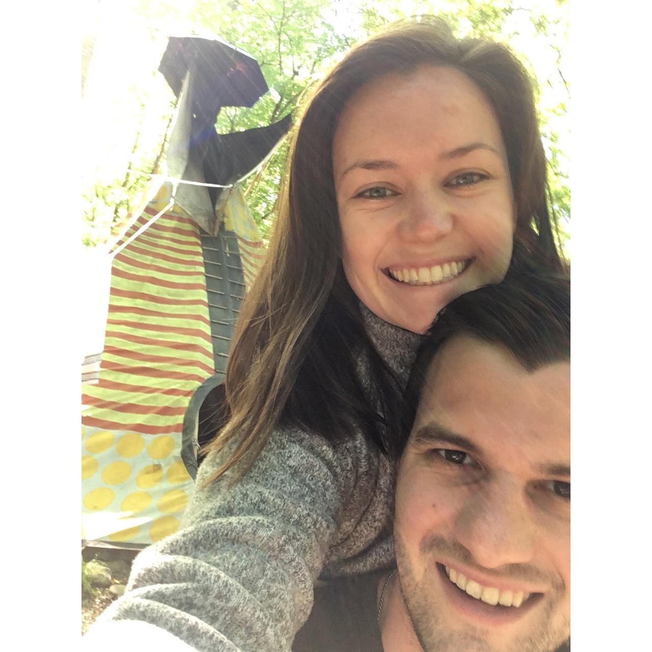 the Tipi we stayed in near the great smokey mountains! 05/2017<3