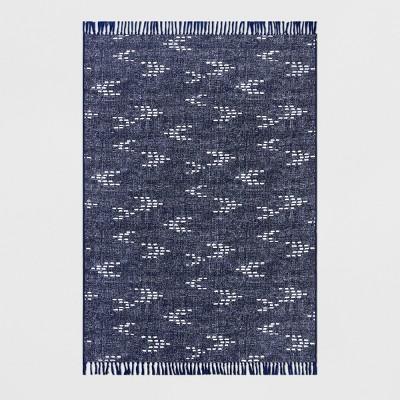 5' x 7' Staccato Outdoor Rug Navy - Threshold&#8482;
