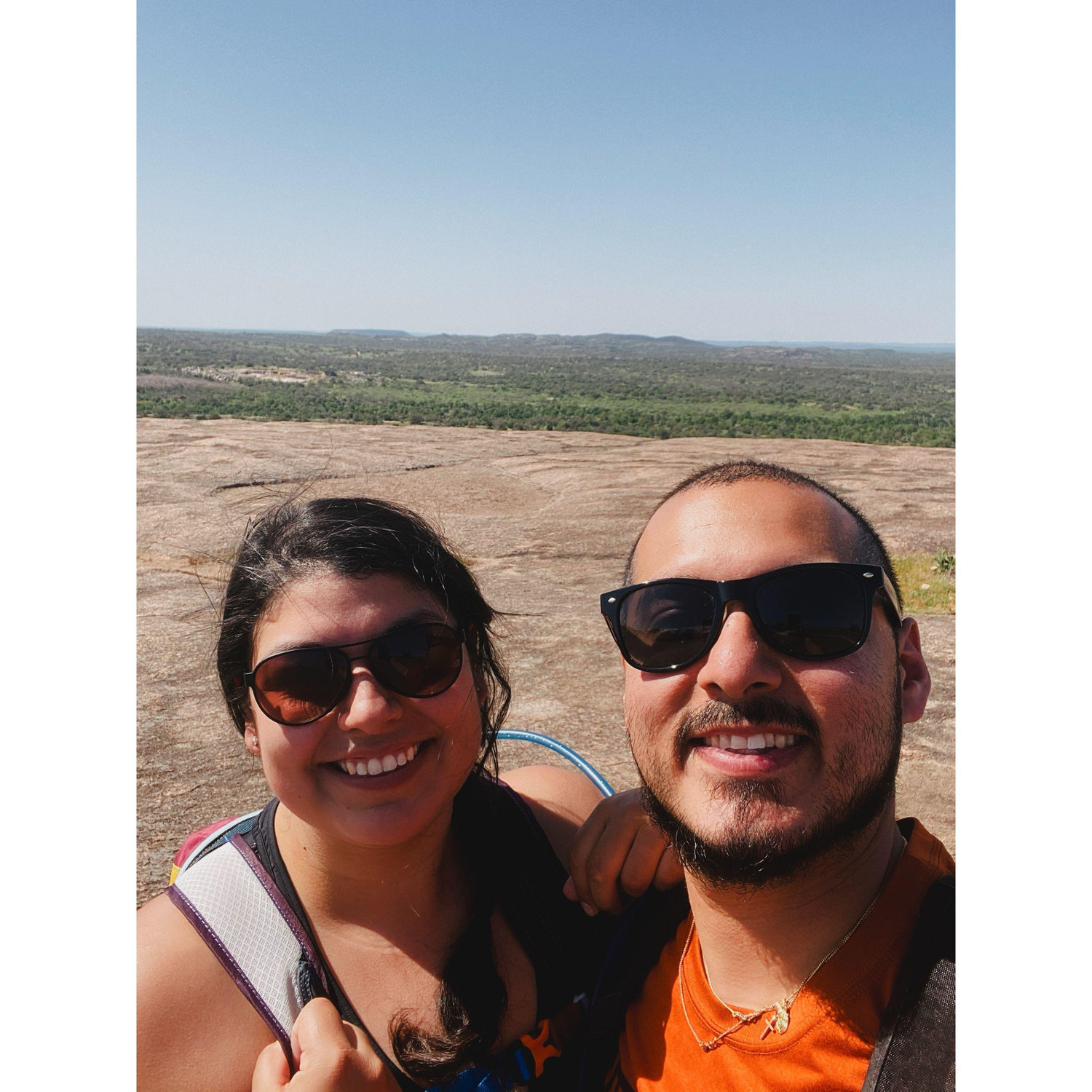 Our first hike at Enchanted Rock in Fredericksburg, TX!