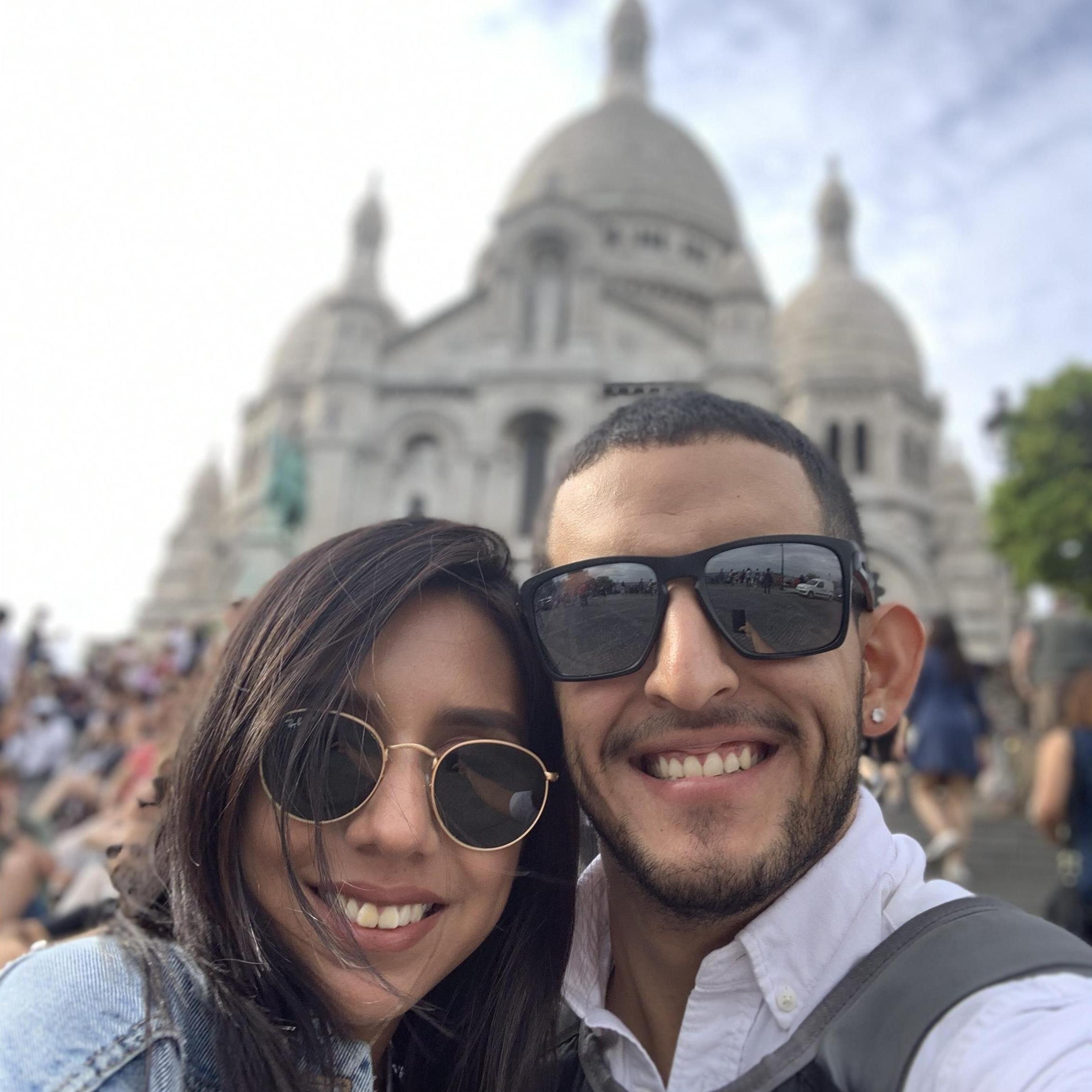 Enjoying the view at Sacre Couer