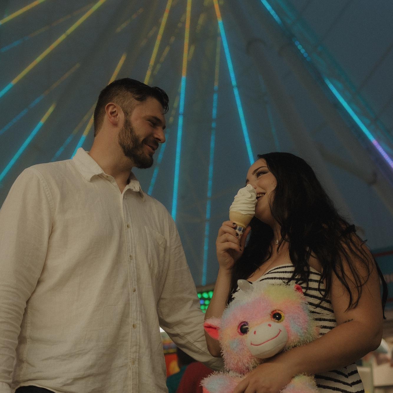 Konnor and Izabella enjoying a night in Atlantic City