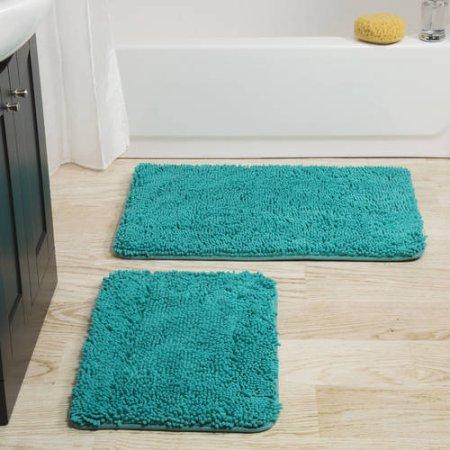 Somerset Home 2-Piece Memory Foam Shag Bath Mat