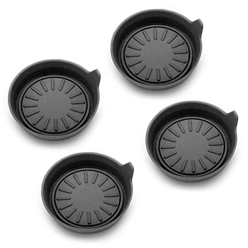 Seven Sparta Car Cup Holder Coasters, Silicone Coasters for Cup Holders, Universal Vehicle Cup Holder Coasters, Set of 4 Pack, 3-1/8" Diameter