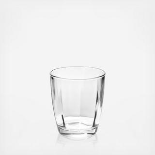 Optical Double Old Fashioned Glass, Set of 4