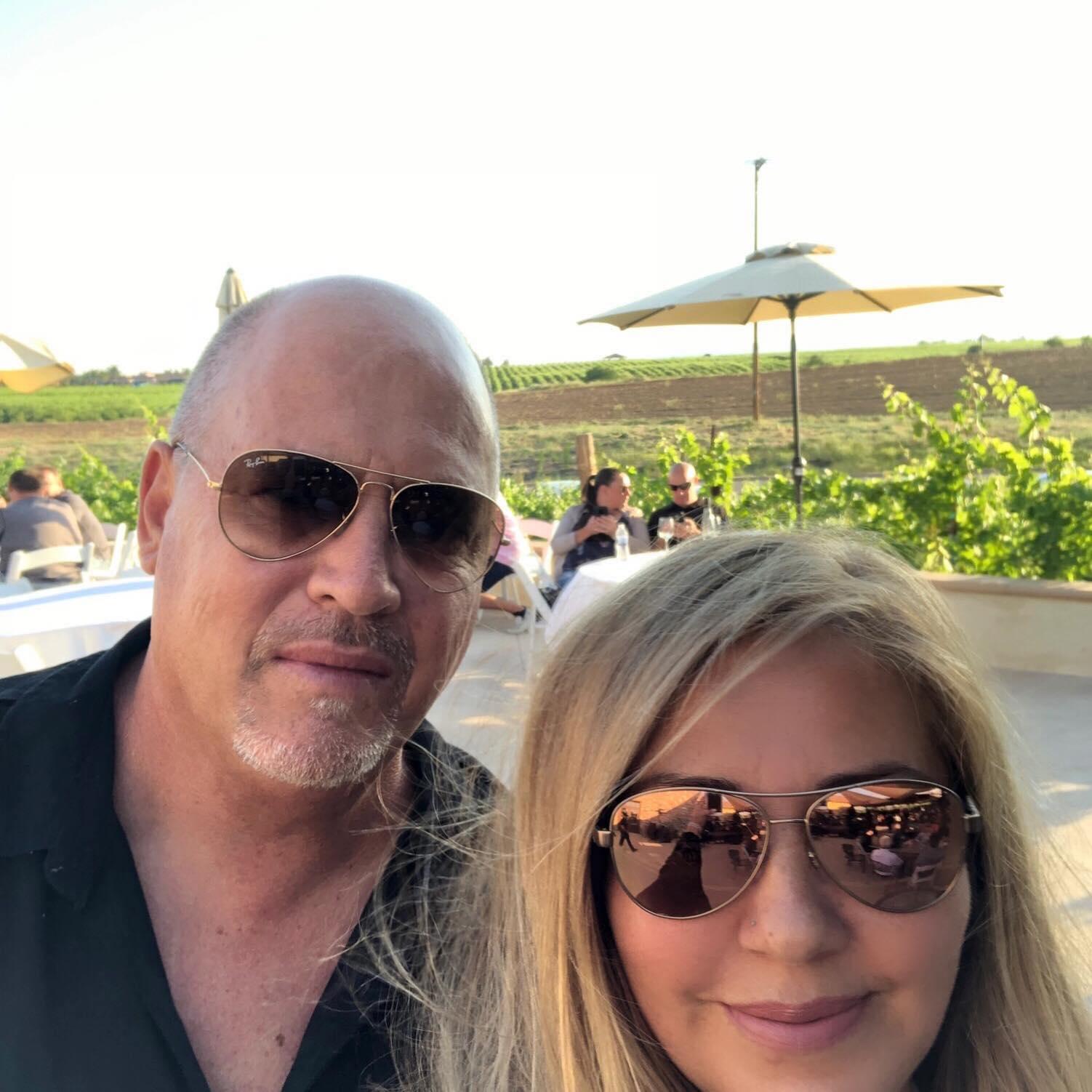 At another one of our favorite winery's. Ponte in Temecula.  We lived 7 minutes from all of them and were members of 18- ha...  We miss them so much.
