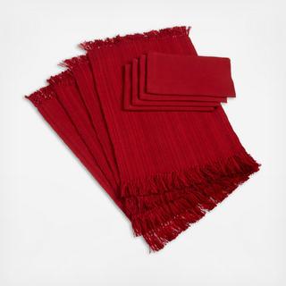 8-Piece Fringe Placemat & Napkin Set