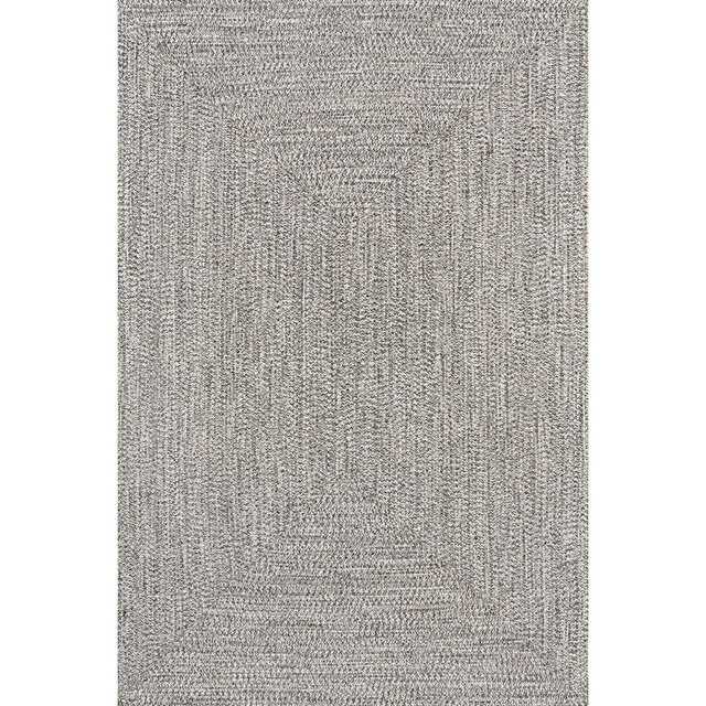 Nuloom Wynn Braided Indoor/Outdoor Area Rug, 5' x 8', Salt And Pepper