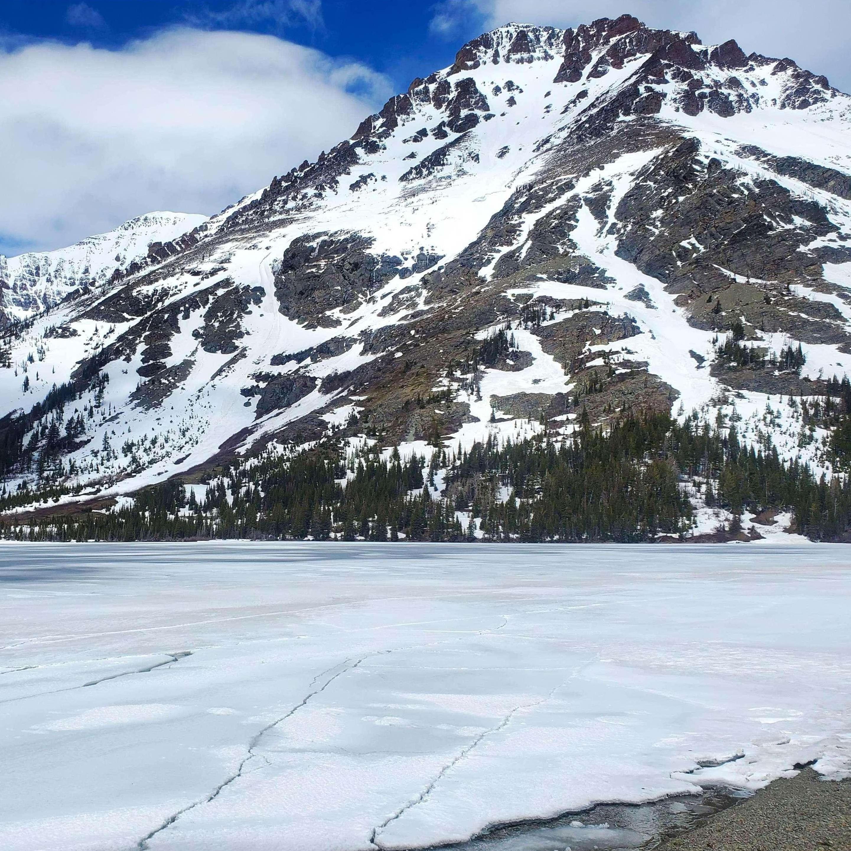 The Proposal Site: Two Medicine Lake - Glacier National Park, May 2022