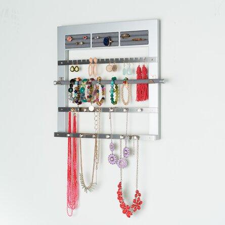 Meaghan Wall Jewelry Hooks Hanging Organizer