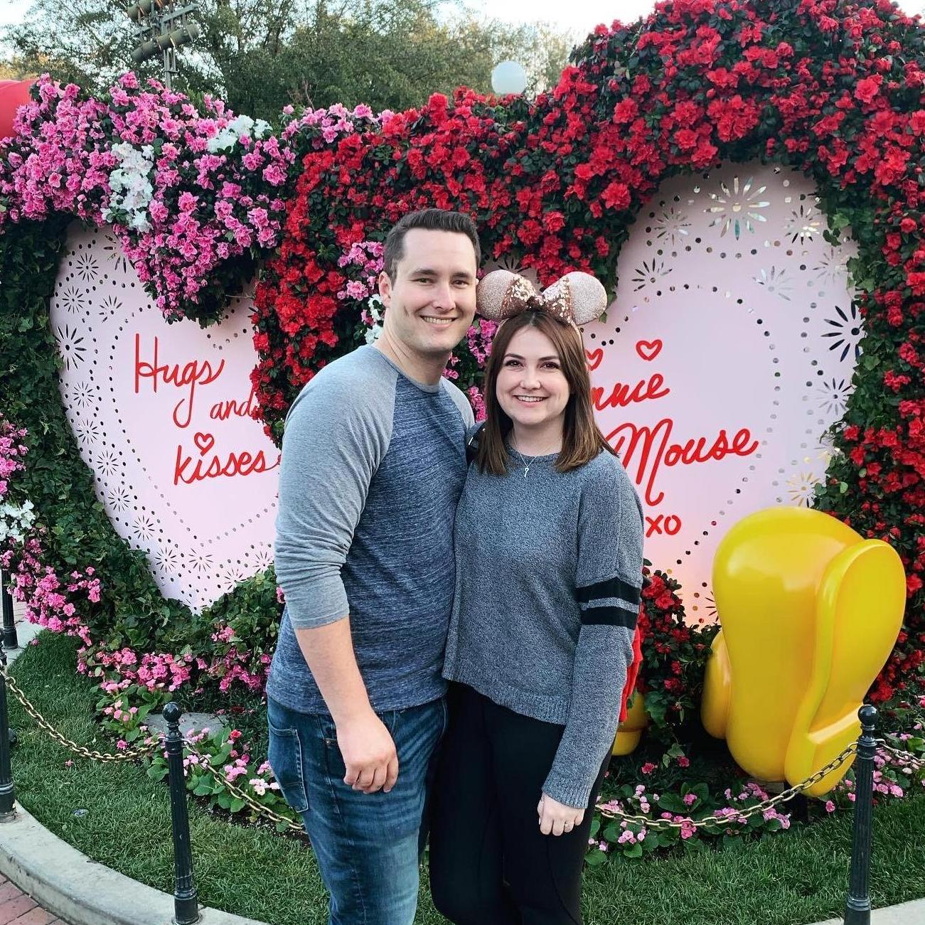 When we got annual passes to Disneyland on Valentines Day