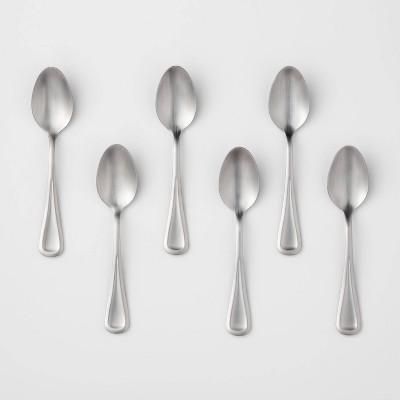 6pk Stainless Steel Olisa Satin Teaspoons - Threshold™