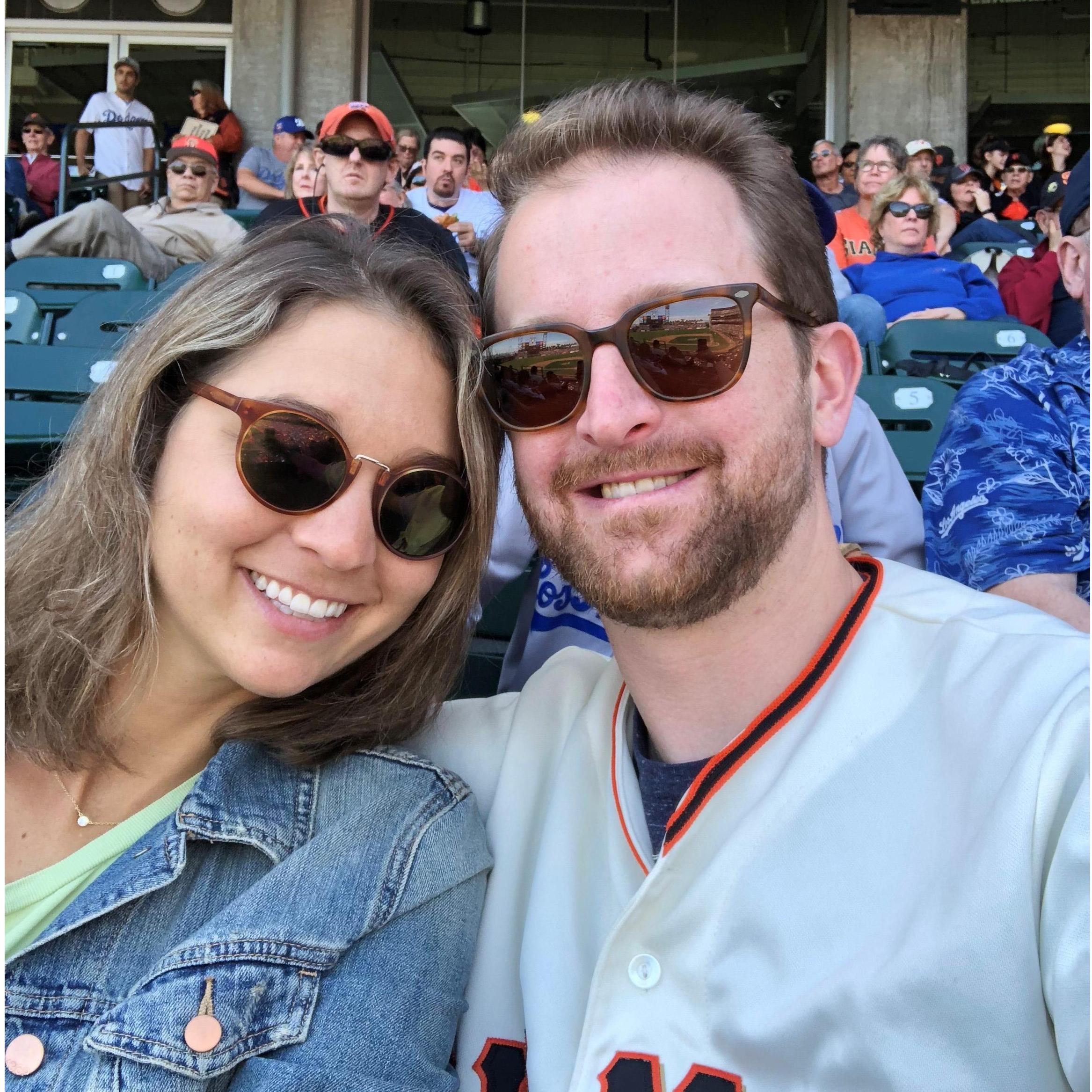 Fun at the Giants game