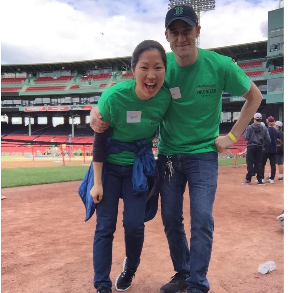 Boston, MA. Taking the field at Fenway Park