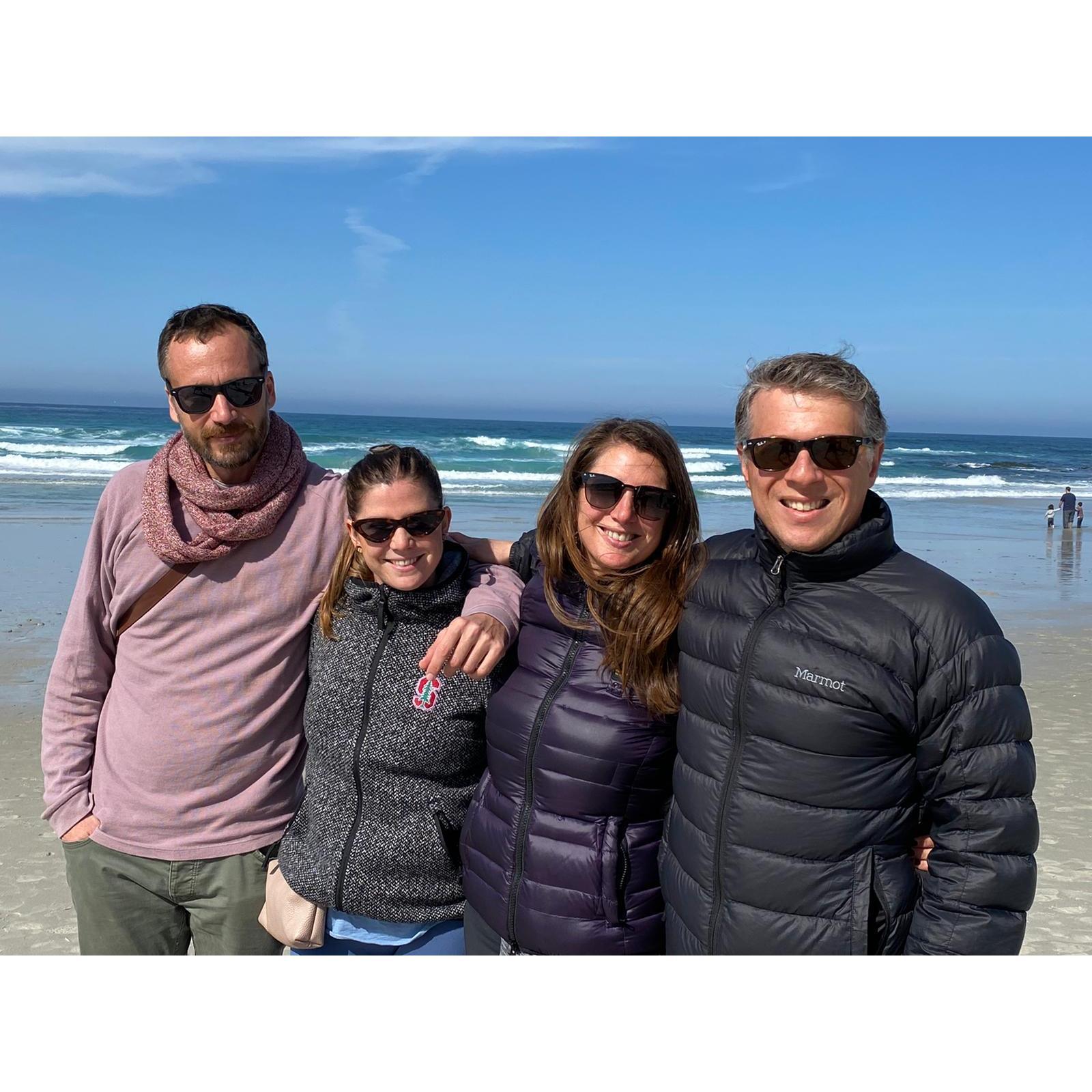 Finally Vale and Mauro visit CA. Mandatory beach tour!!