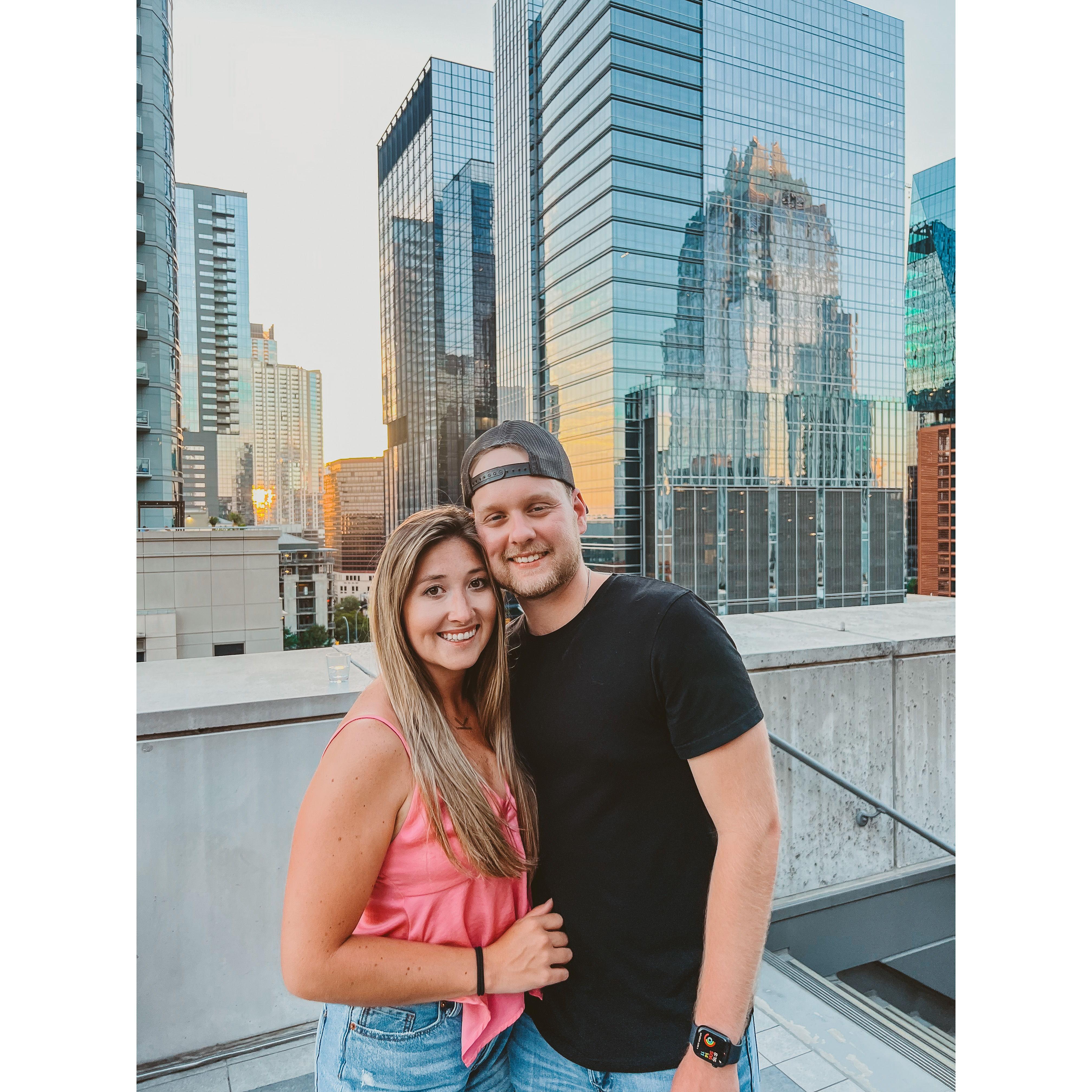 enjoying the Austin sunsets