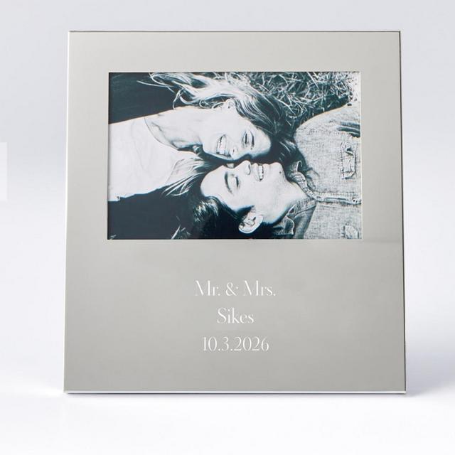 Silver Message Photo Frame