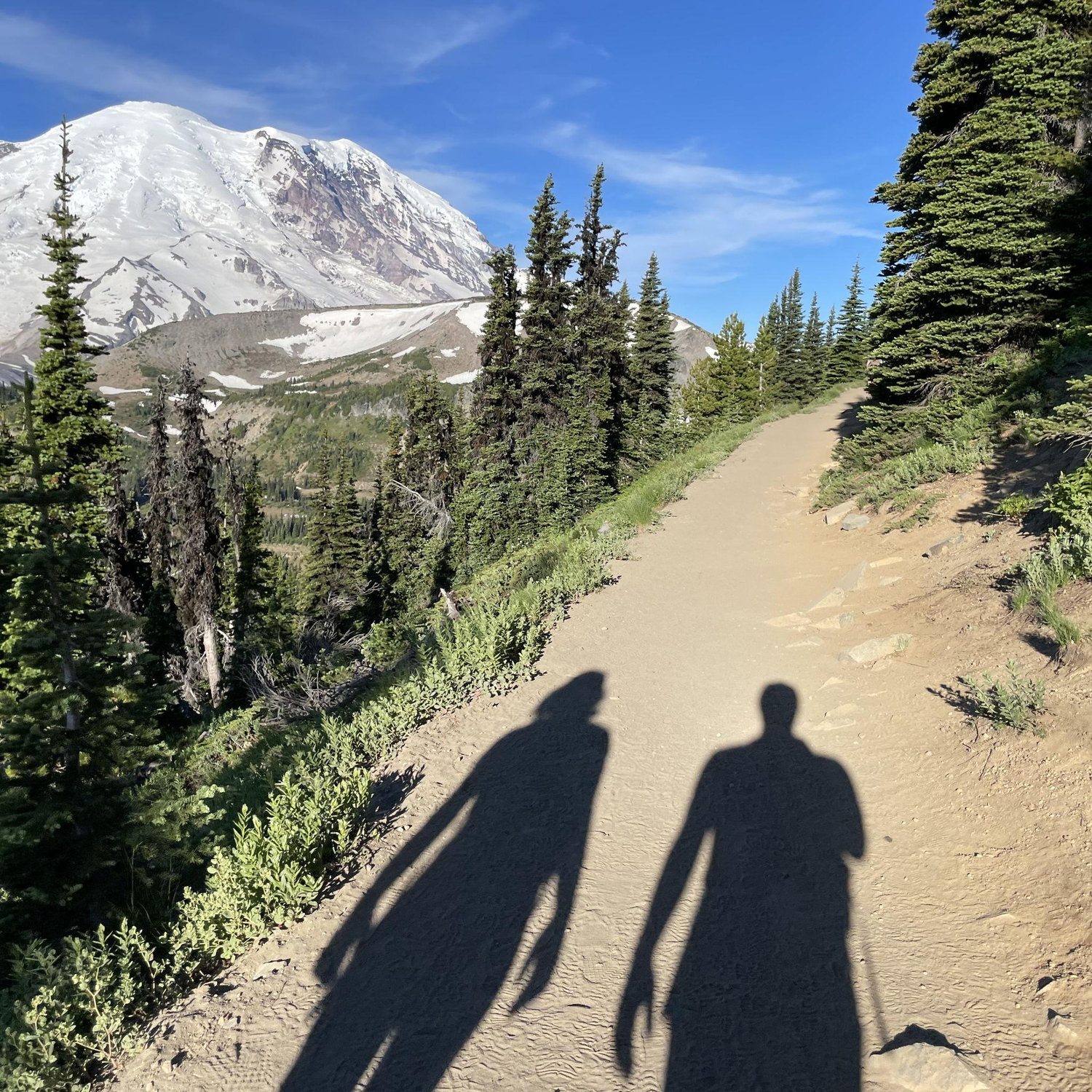 Road trip adventures - hiking in Mount Rainier National Park