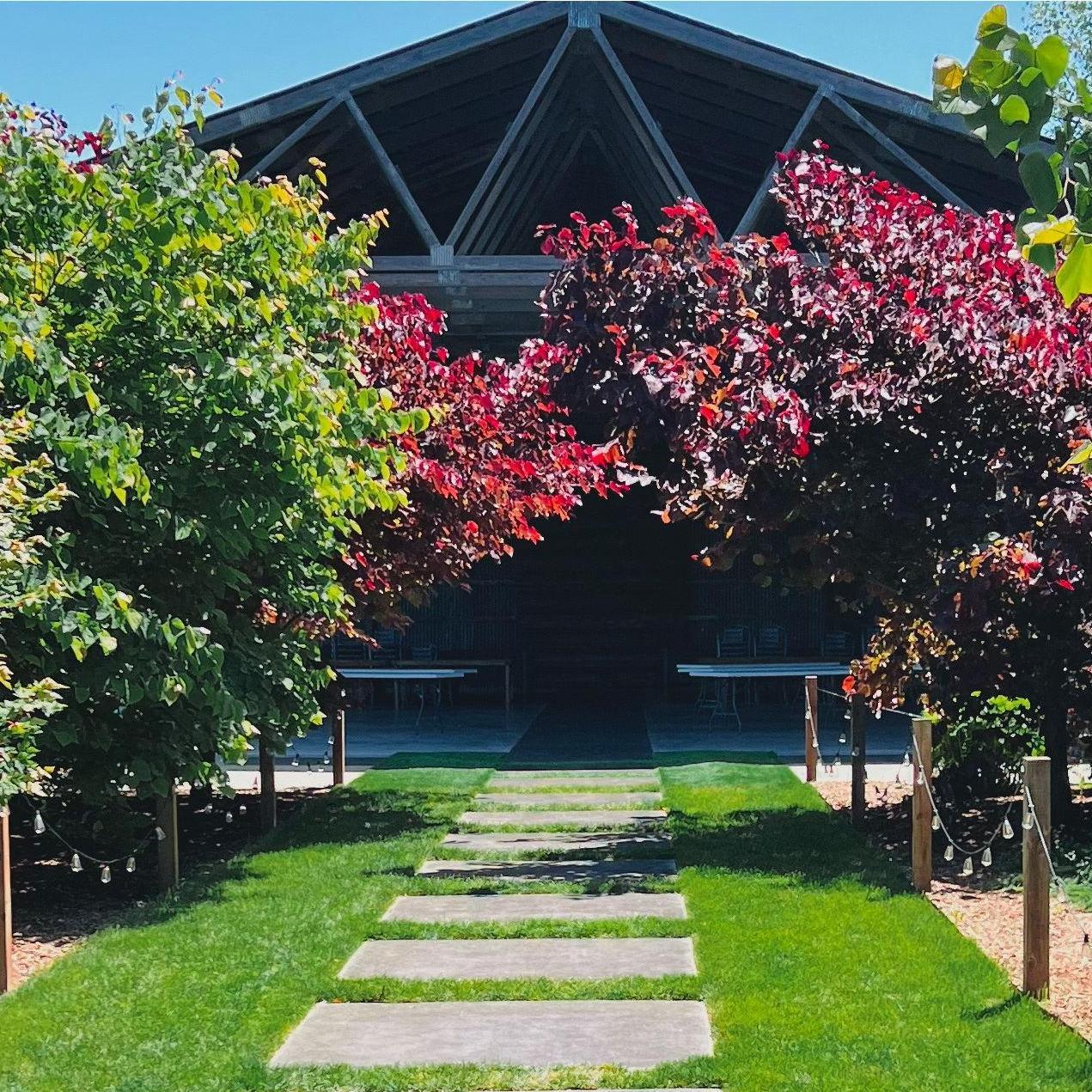 Our first look at the renovated barn venue we'll be renting for our ceremony and reception.