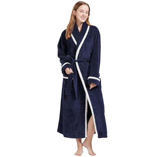 ULEEMARK Robes for Women,Mens and Womens Bathrobe of Flannel Soft kimono Robes for Women