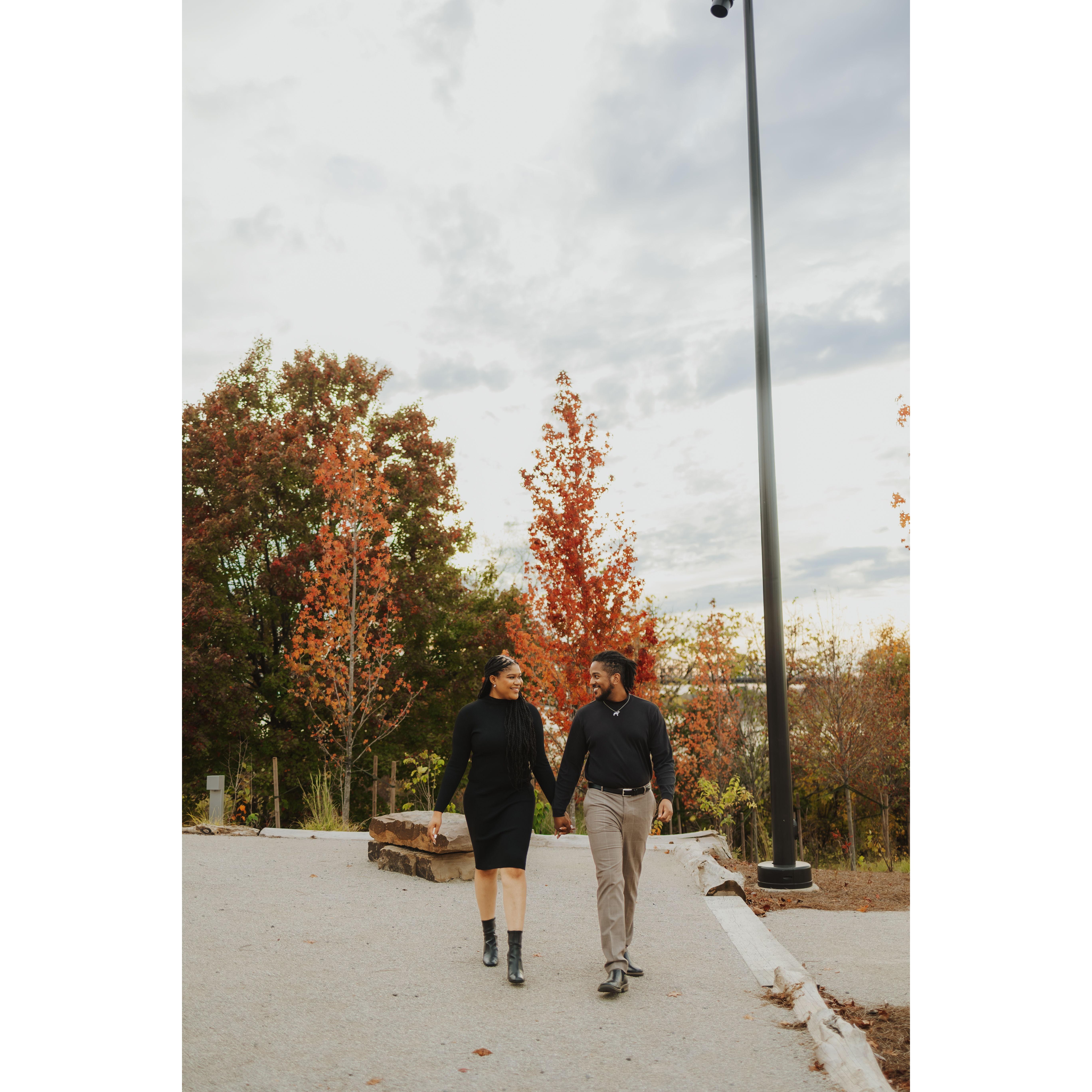Walking hand in hand