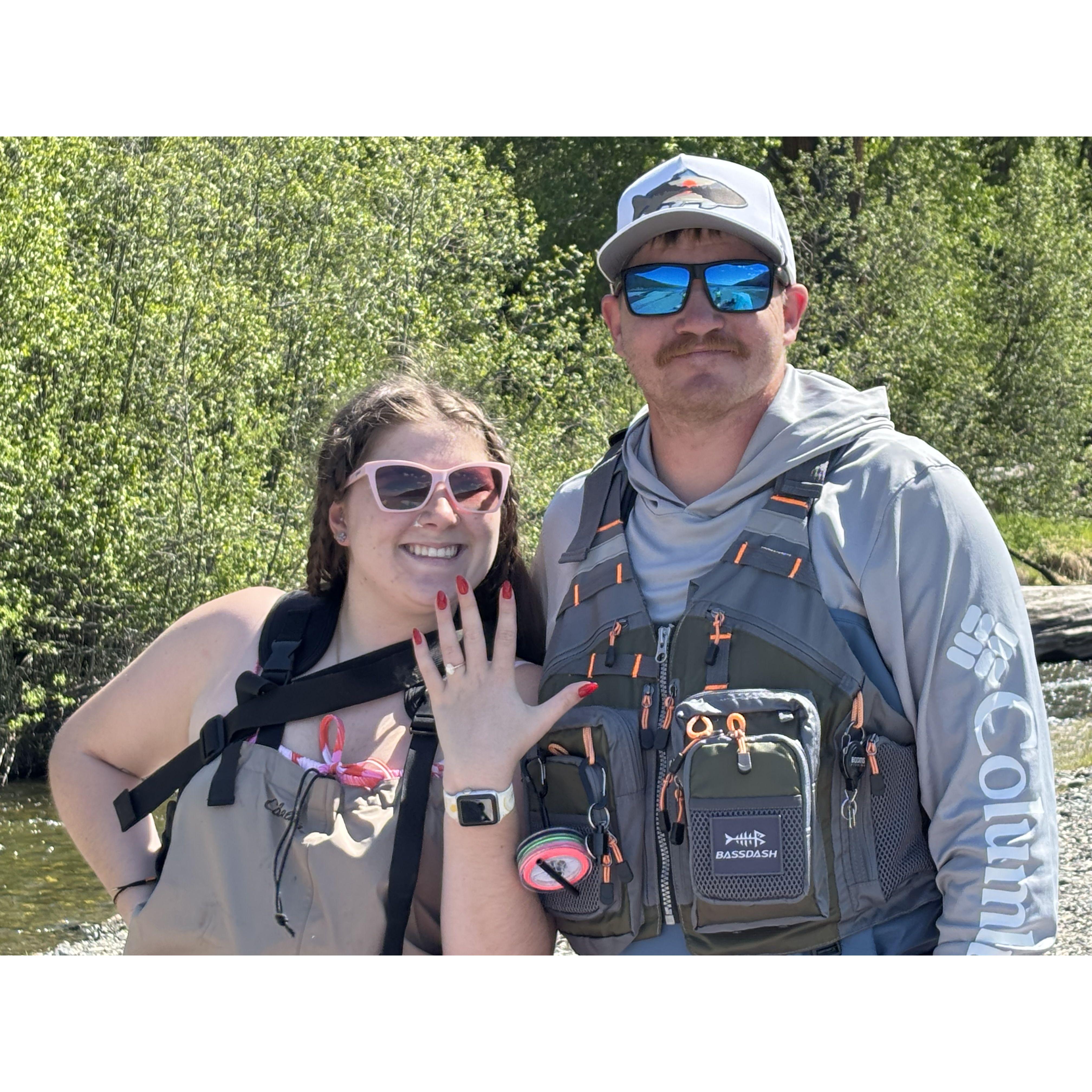 Fly Fishing engaged!!!