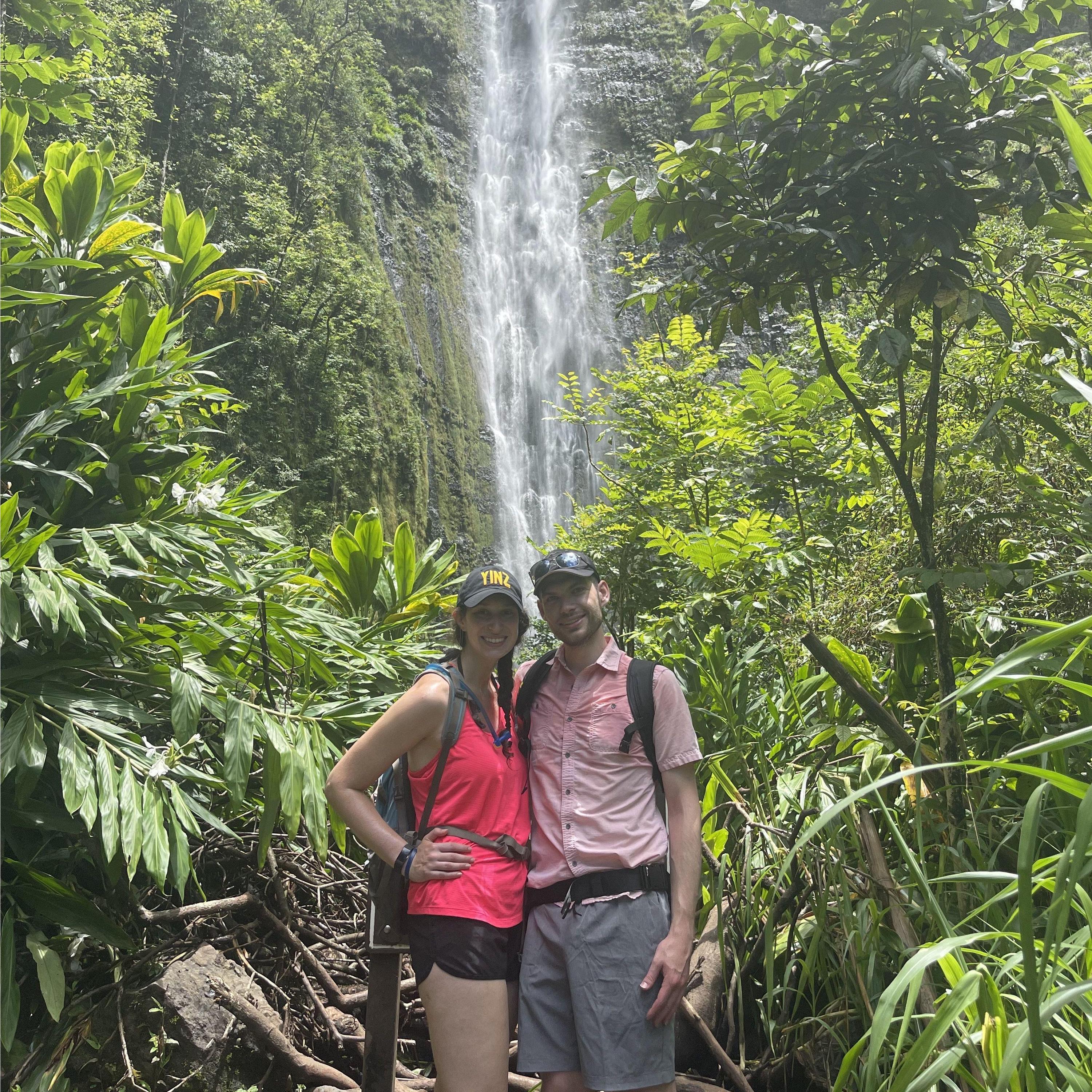 After our hike to Wailuku falls in Maui, Hawaii (2021)