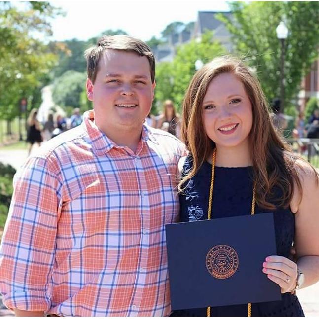 Elizabeth's college graduation.  Both officially Auburn alum.