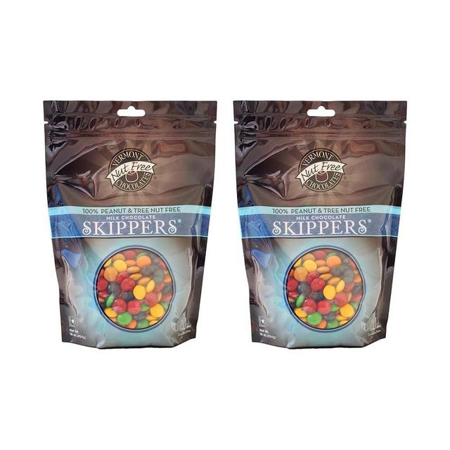 Vermont Nut Free Chocolates Skippers® (Milk Chocolate) 16 Ounces, 2 Bags