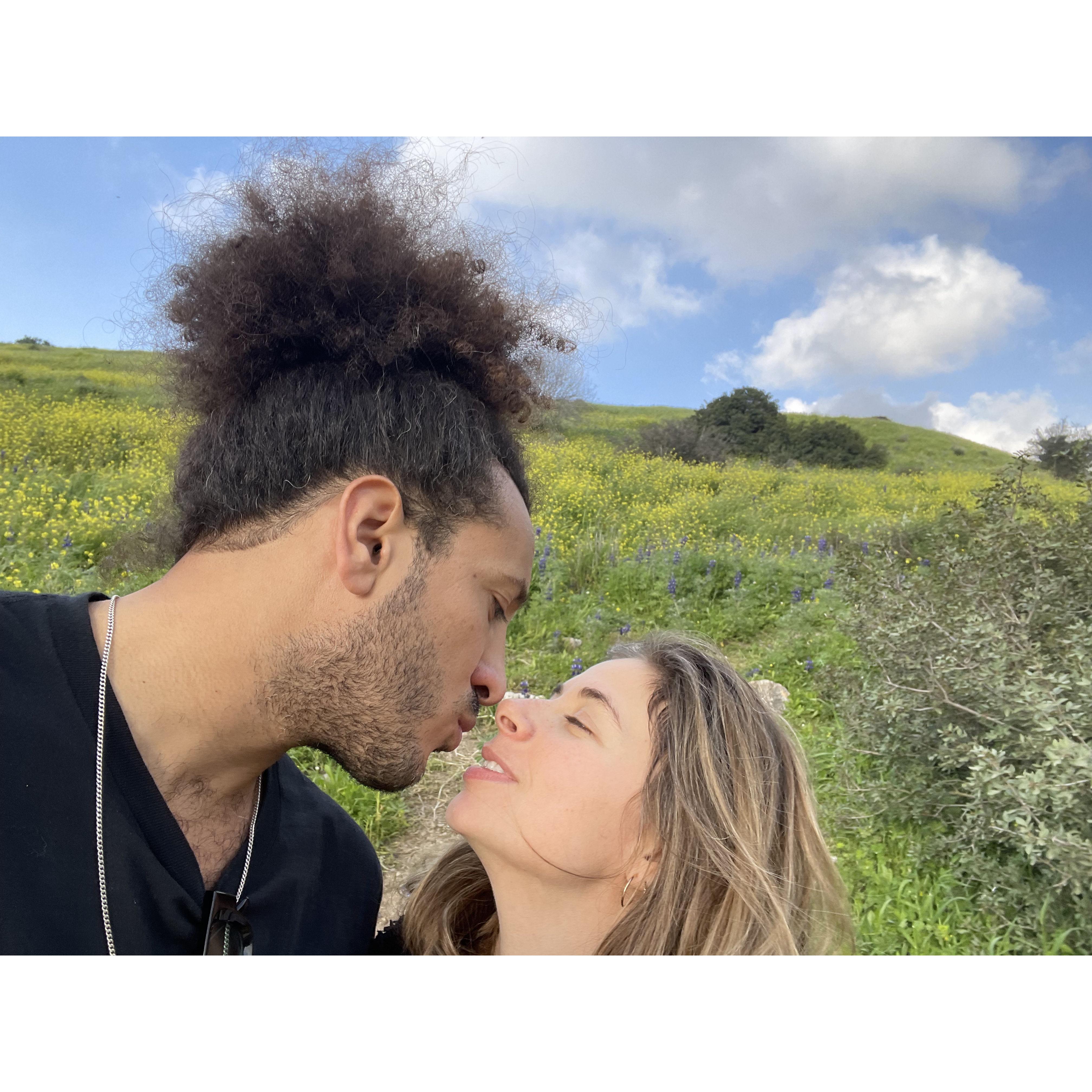 One of our first trips outside the city together. We love taking the car and exploring the country together.