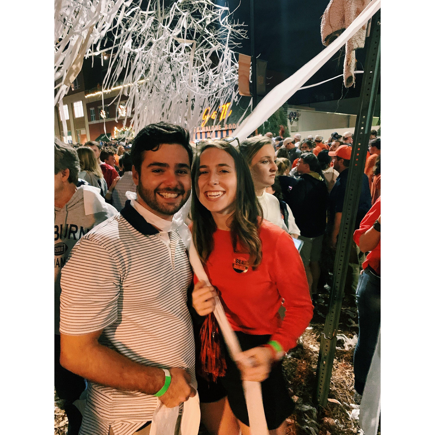 That fall, Maggie took Mike to his first Iron Bowl and he instantly became an Auburn fan.